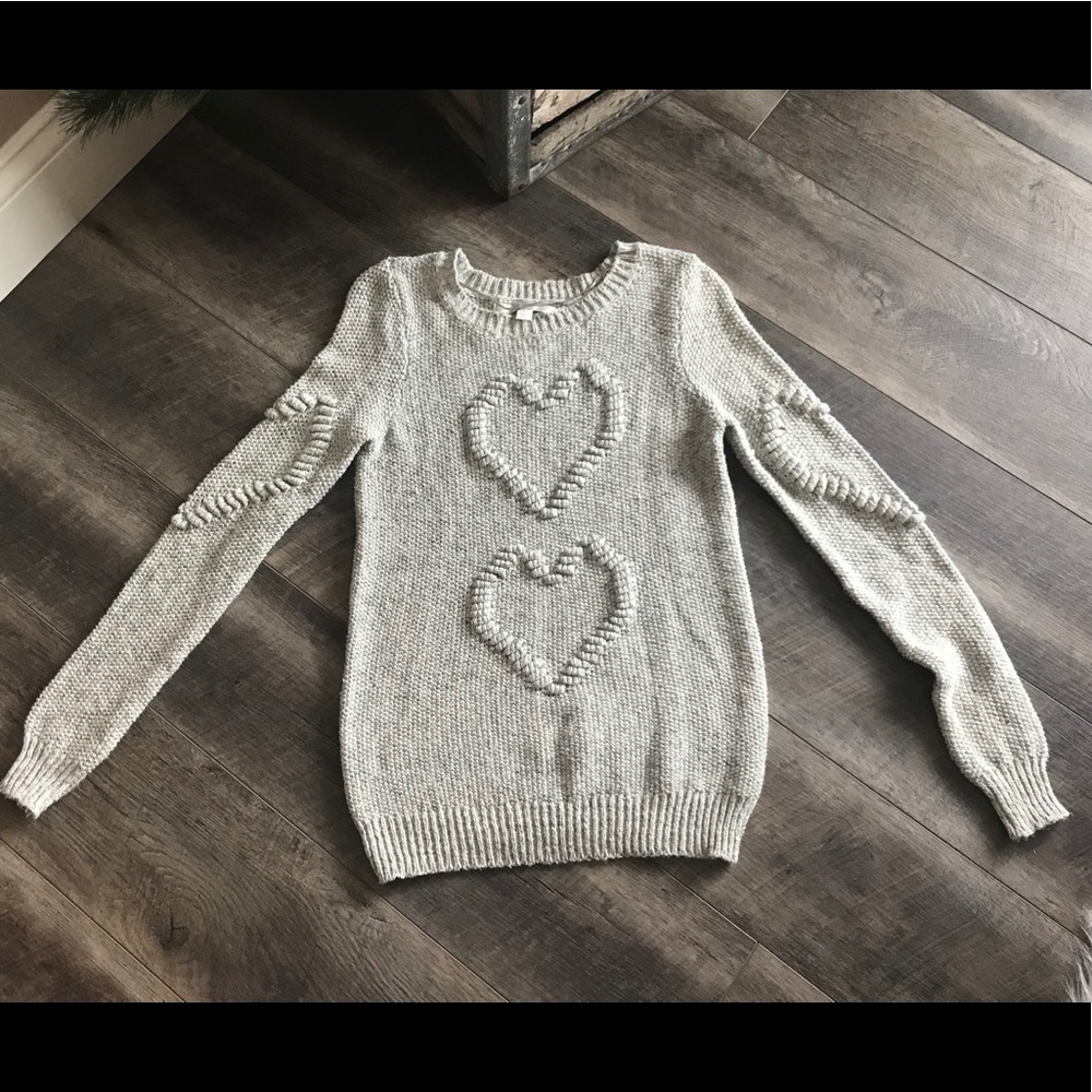 LC Lauren Conrad heart sweater